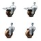 Service Caster 3 Inch High Temp Phenolic Wheel Swivel 1/2 Inch Stem Caster Total Lock Brake, 2PK SCC-TSTTL20S314-PHRHT-121315-2-S-2 - alternate 1